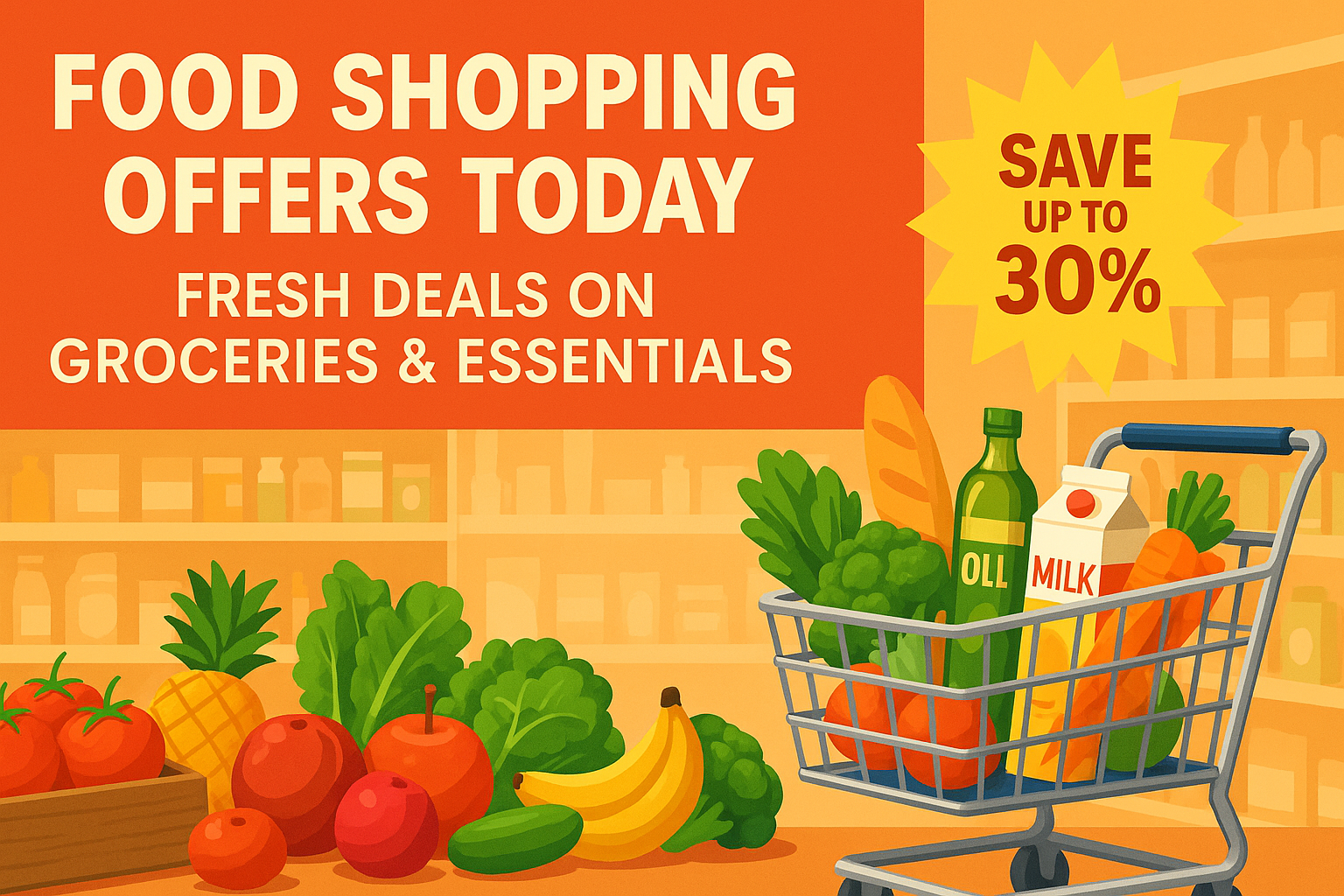 Food Shopping Offers Today: Fresh Deals on Groceries & Essentials